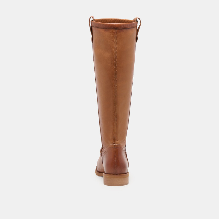 ramzy boots cognac leather