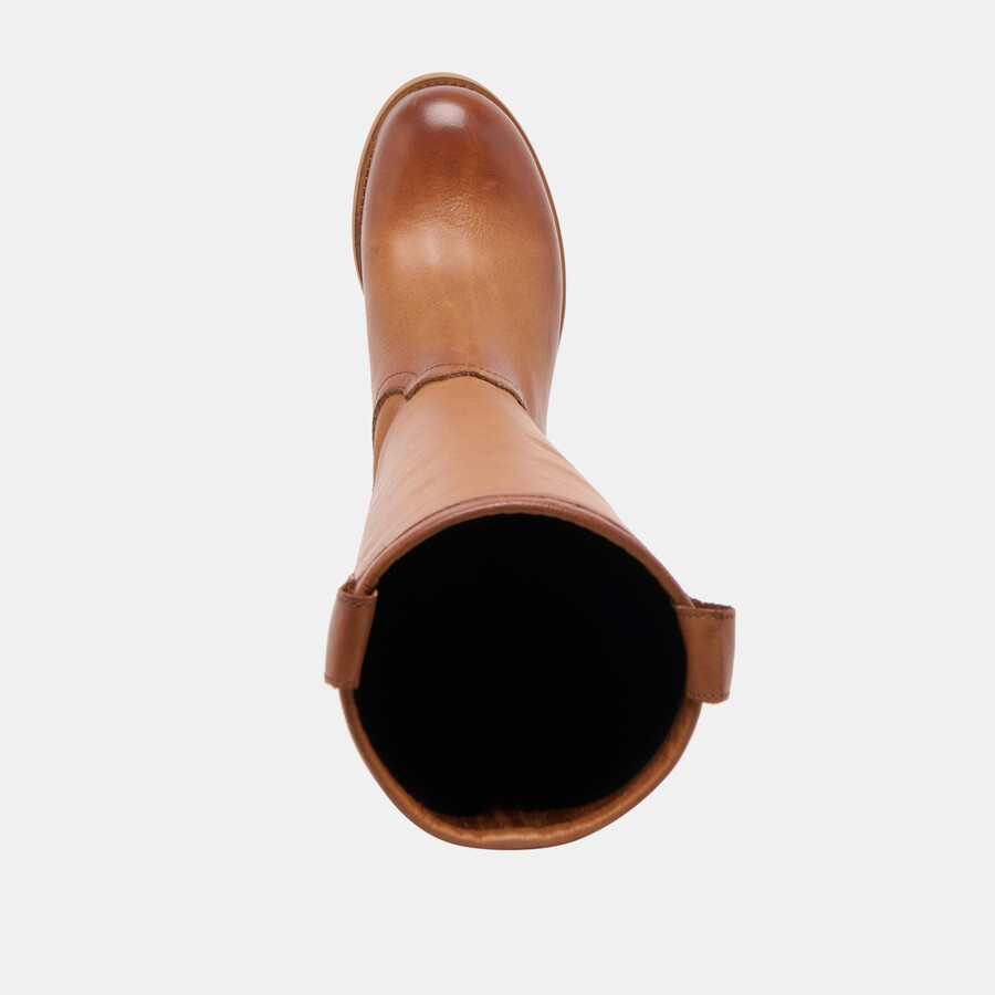 ramzy boots cognac leather