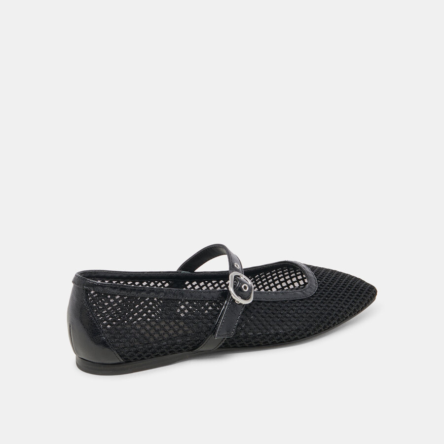 rodni mesh ballet flats black woven mesh