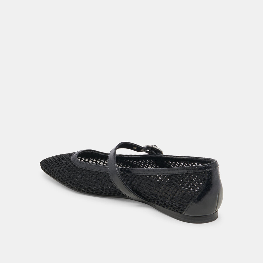 rodni mesh ballet flats black woven mesh