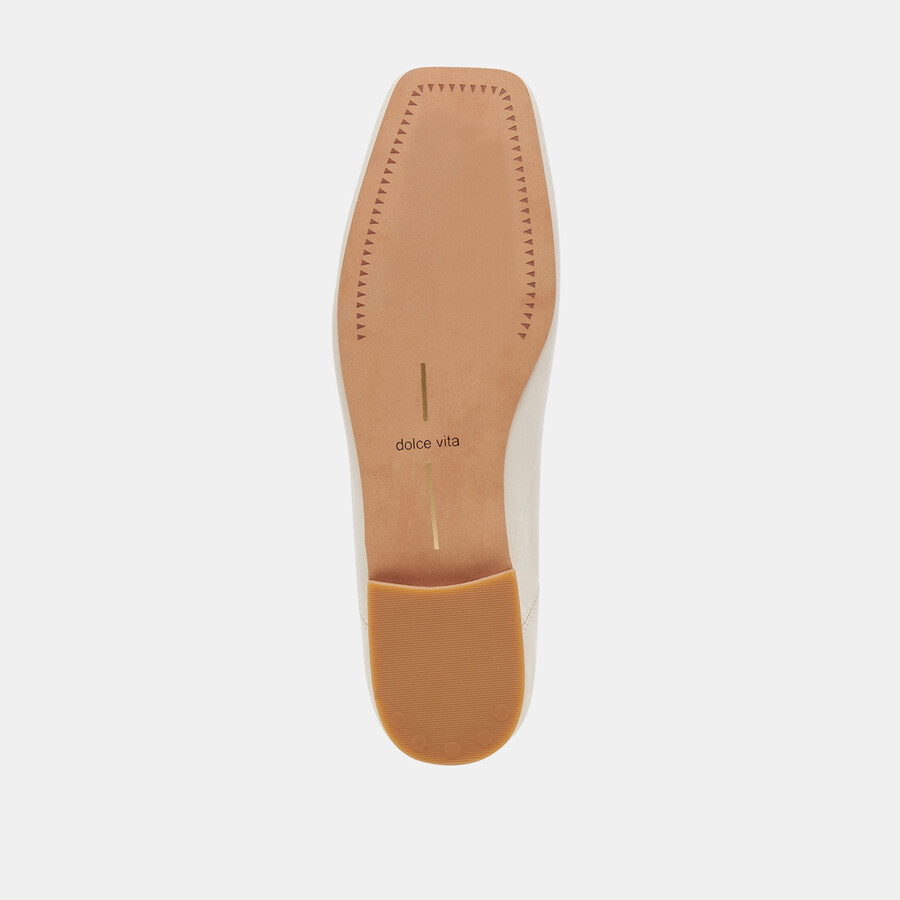 anisa ballet flats creme crinkle patent