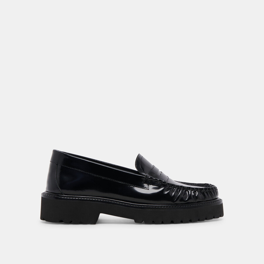 maxwell loafers black leather