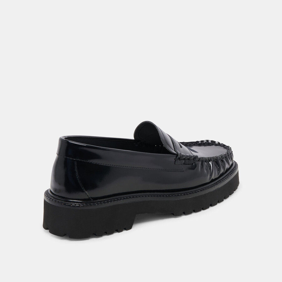 maxwell loafers black leather