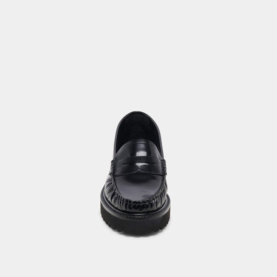 maxwell loafers black leather