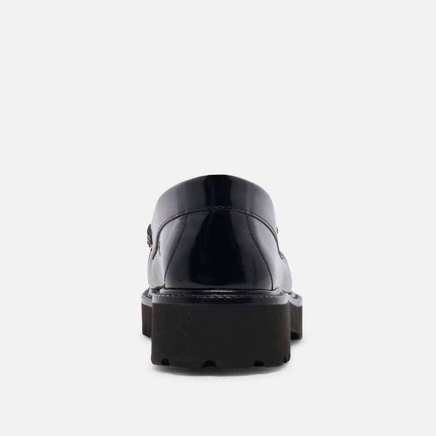 maxwell loafers black leather