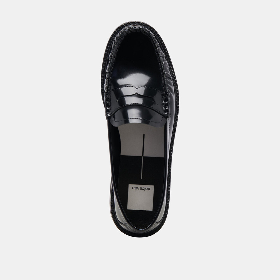 maxwell loafers black leather