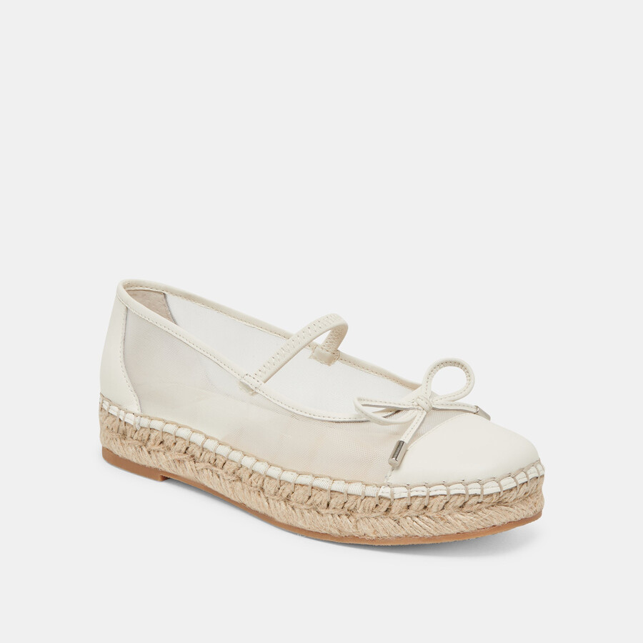 cambre ballet flats white mesh