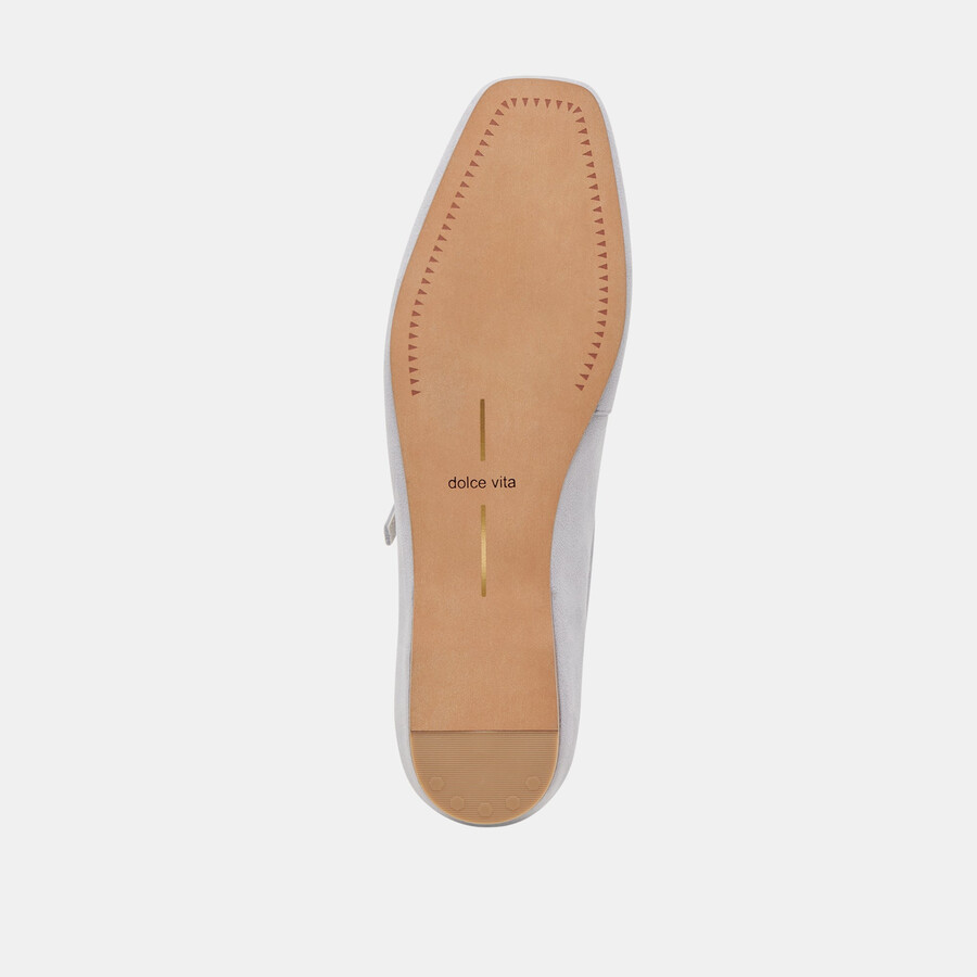 reyes ballet flats dusty blue suede