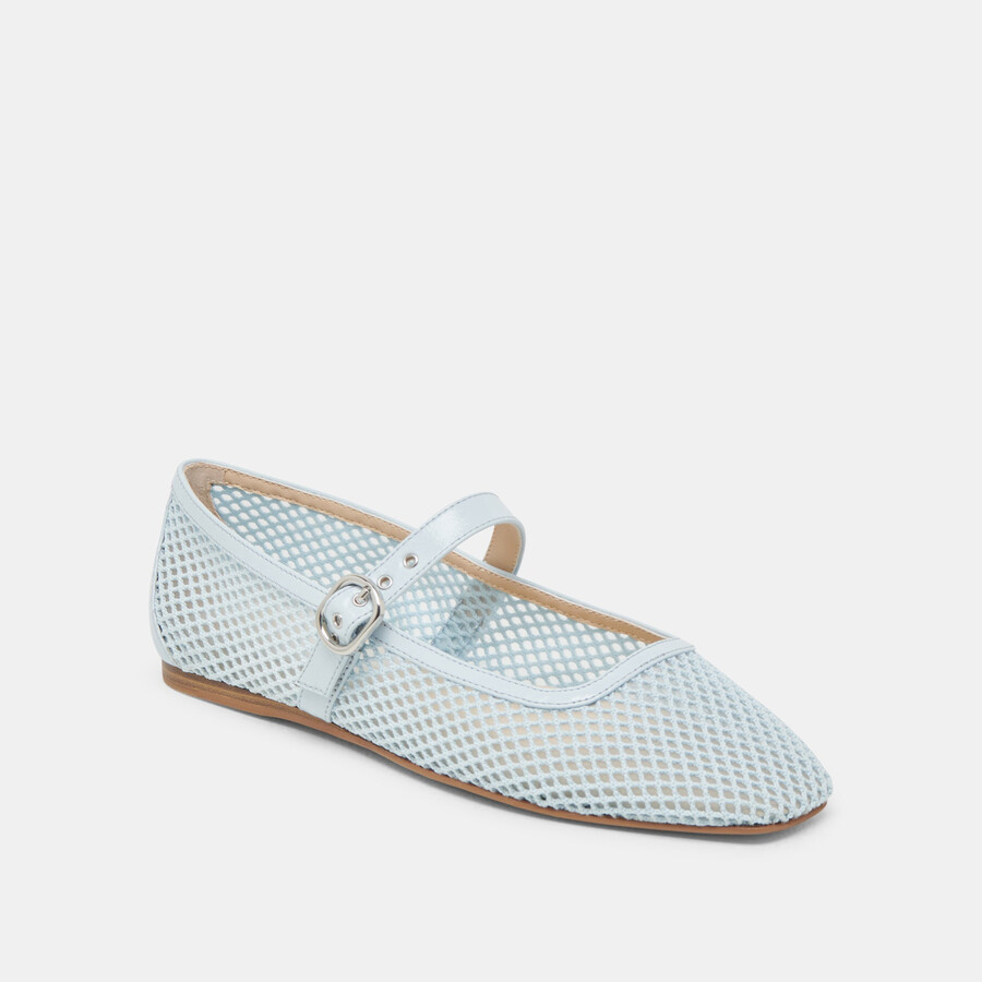 rodni mesh ballet flats light blue mesh