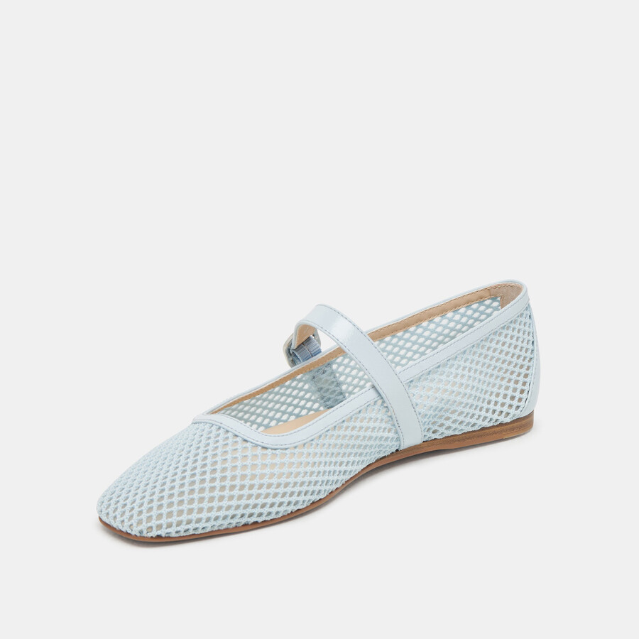 rodni mesh ballet flats light blue mesh