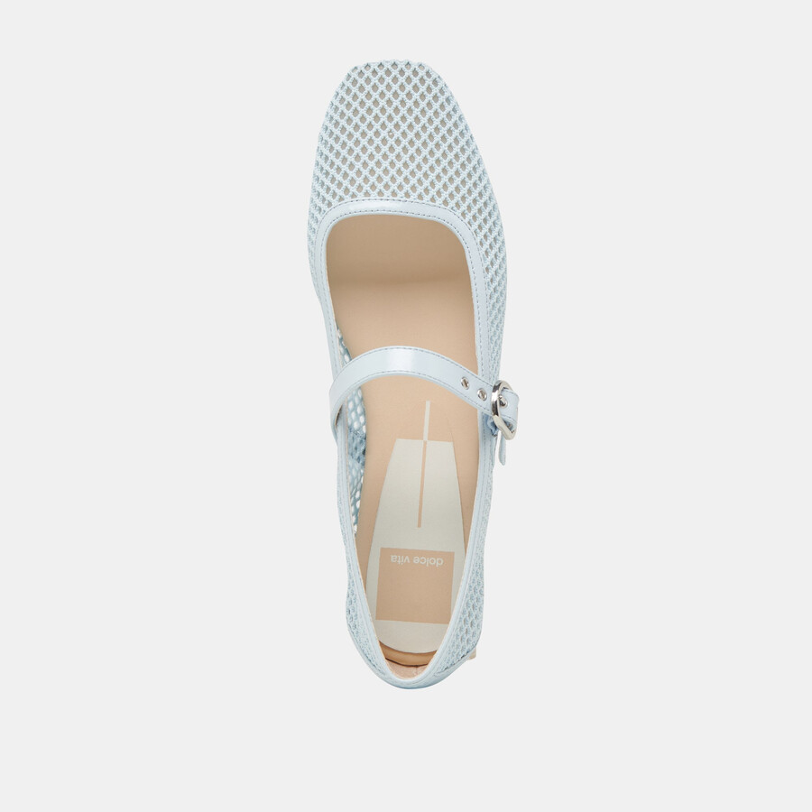rodni mesh ballet flats light blue mesh