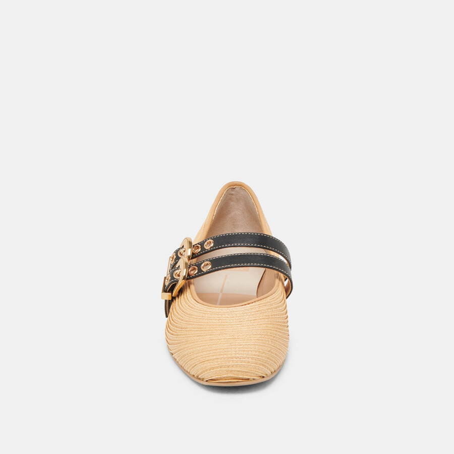 baylee ballet flats natural raffia