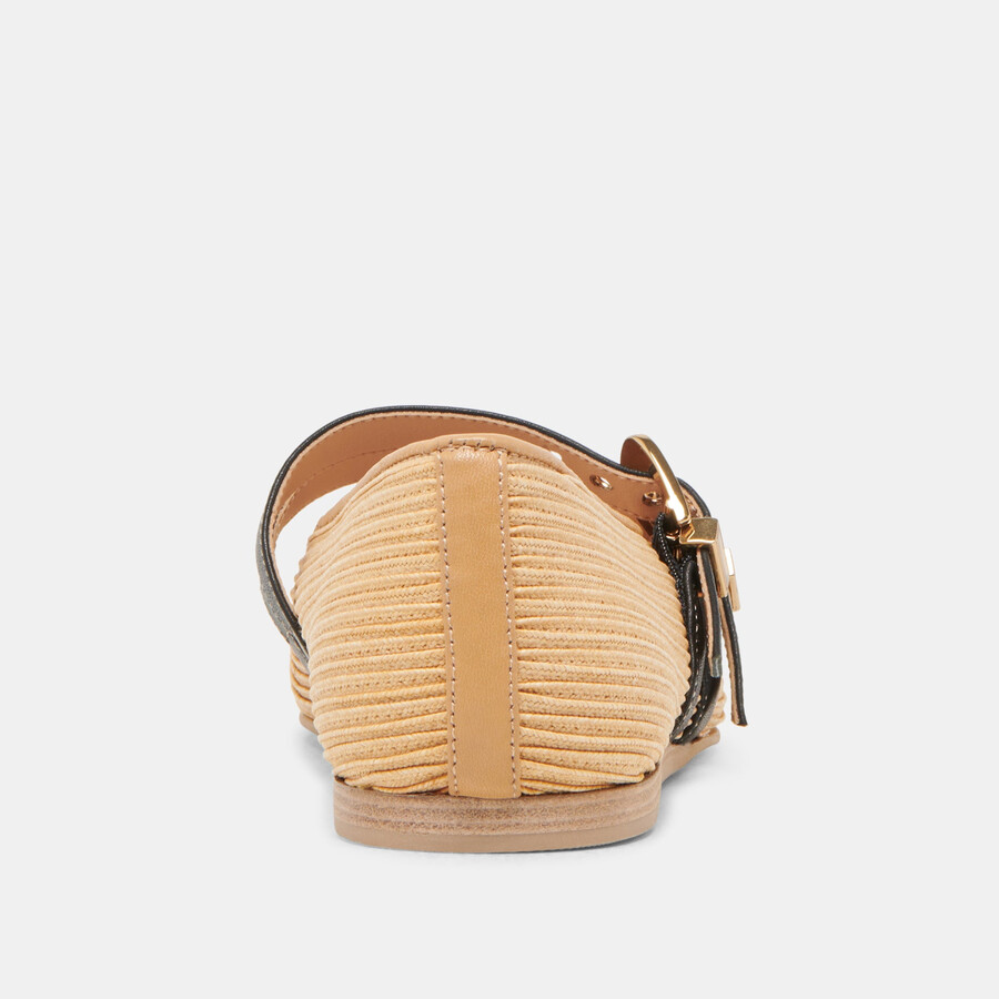 baylee ballet flats natural raffia