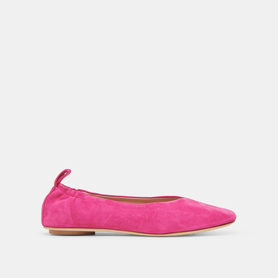 vinnie ballet flats fuchsia suede