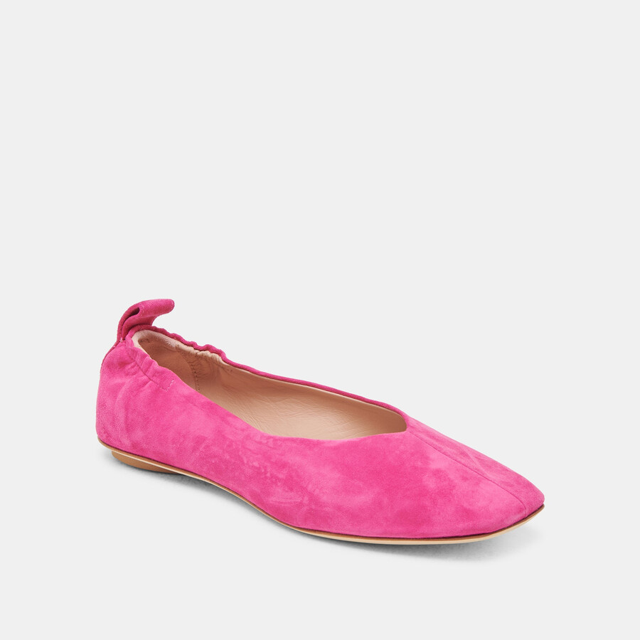 vinnie ballet flats fuchsia suede