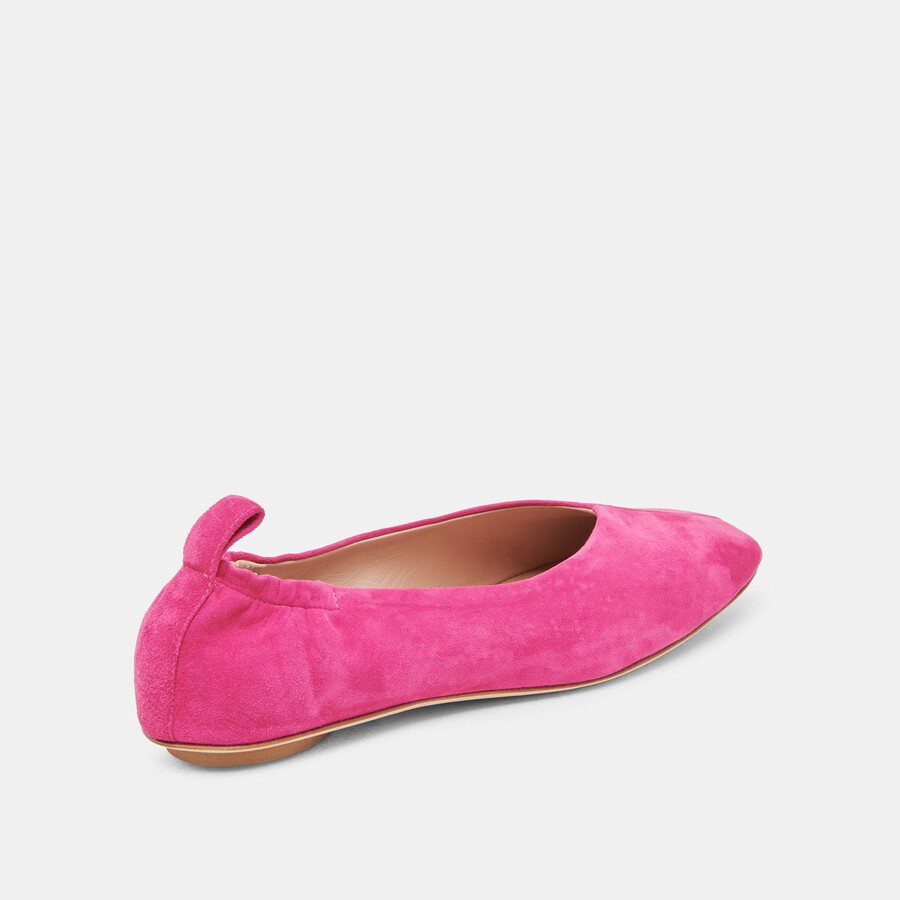 vinnie ballet flats fuchsia suede