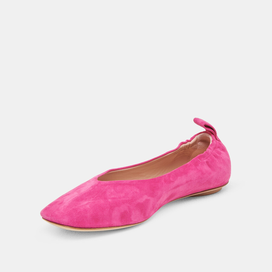 vinnie ballet flats fuchsia suede