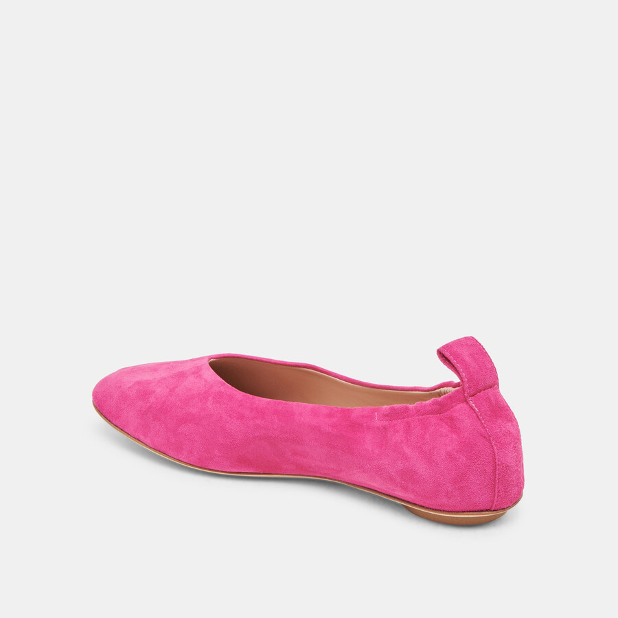 vinnie ballet flats fuchsia suede