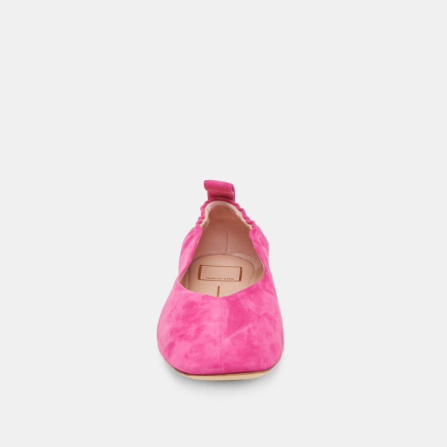vinnie ballet flats fuchsia suede