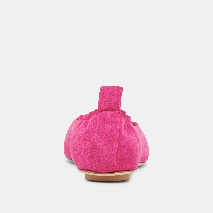 vinnie ballet flats fuchsia suede