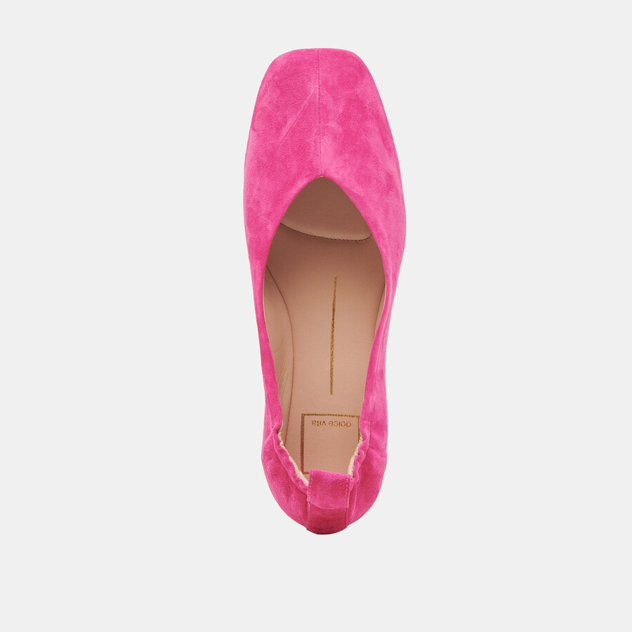 vinnie ballet flats fuchsia suede