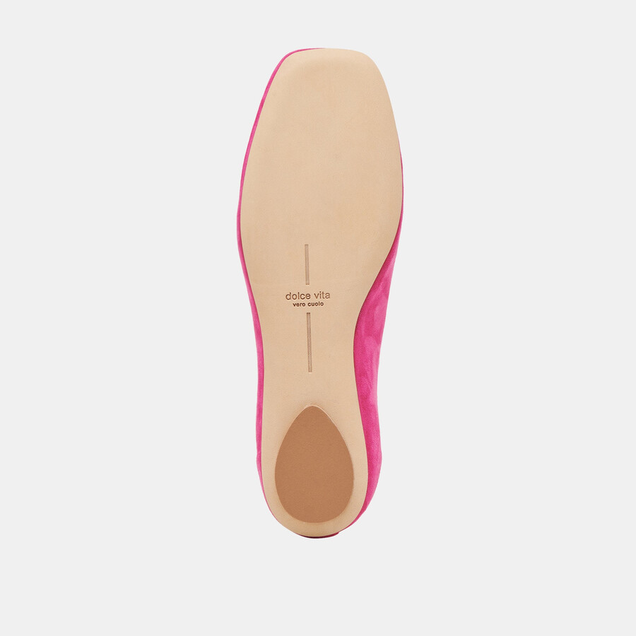 vinnie ballet flats fuchsia suede