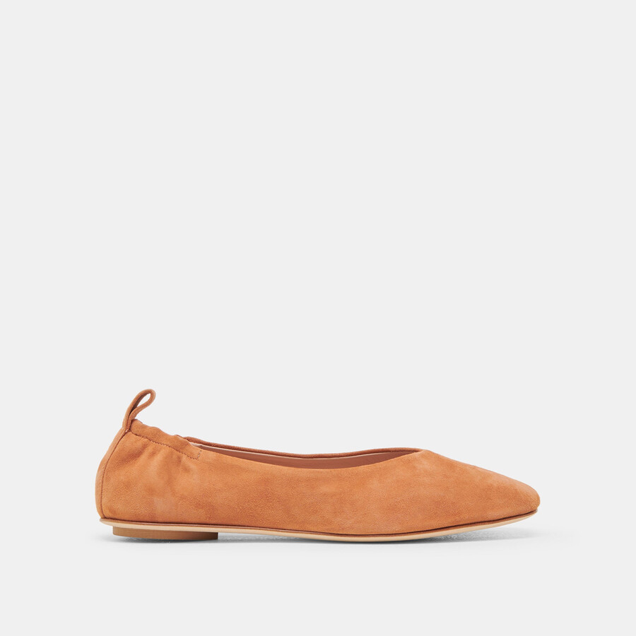 vinnie ballet flats amber suede