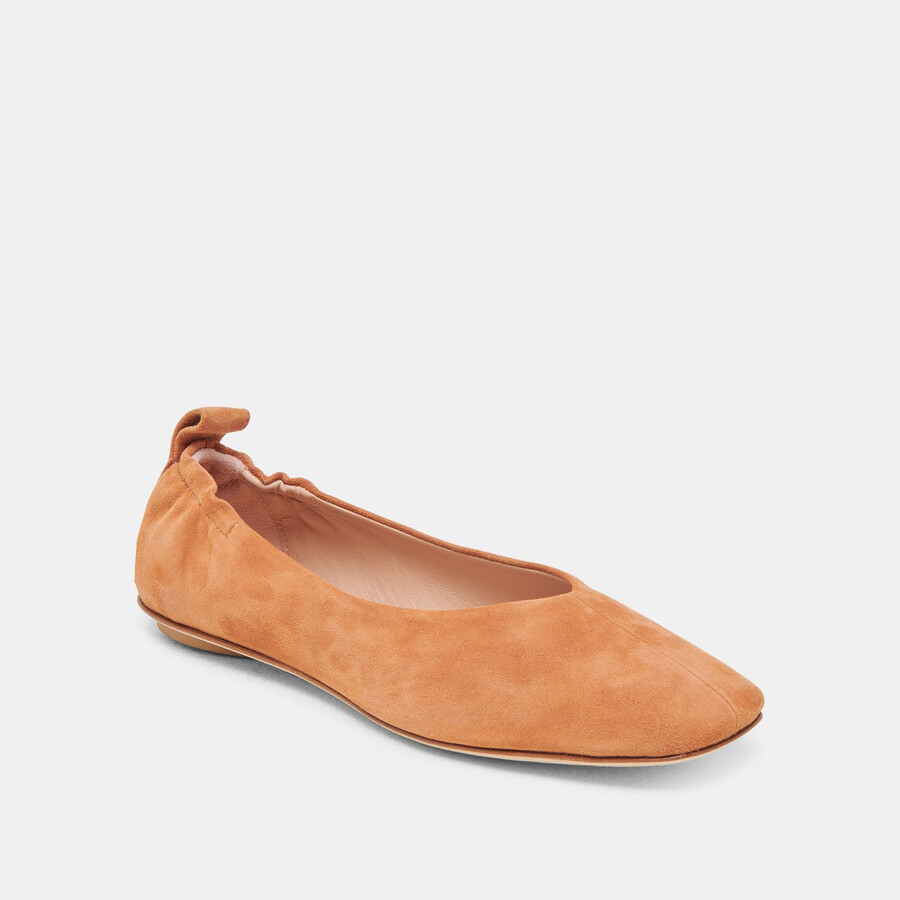 vinnie ballet flats amber suede