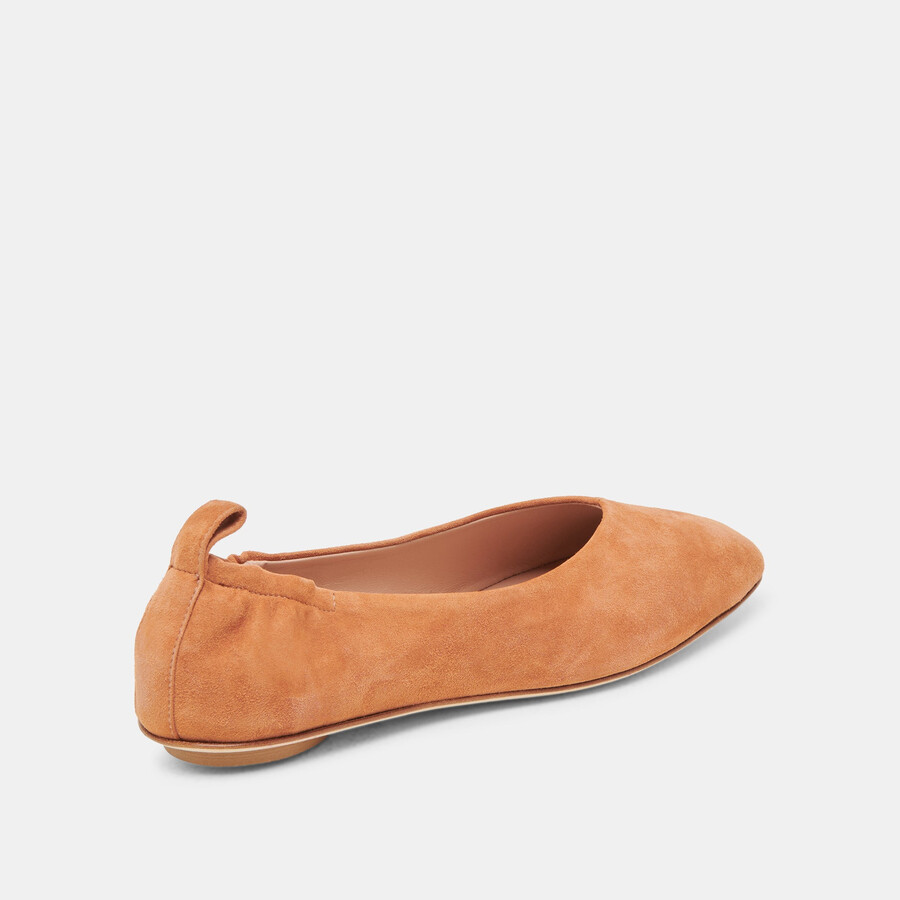 vinnie ballet flats amber suede
