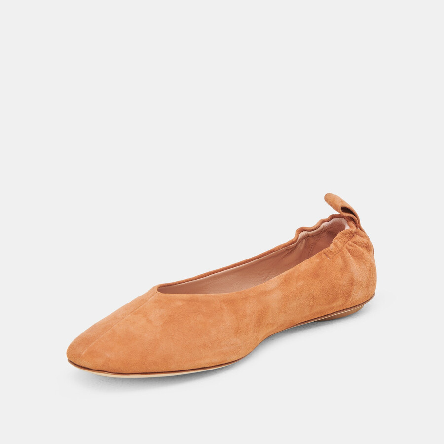 vinnie ballet flats amber suede