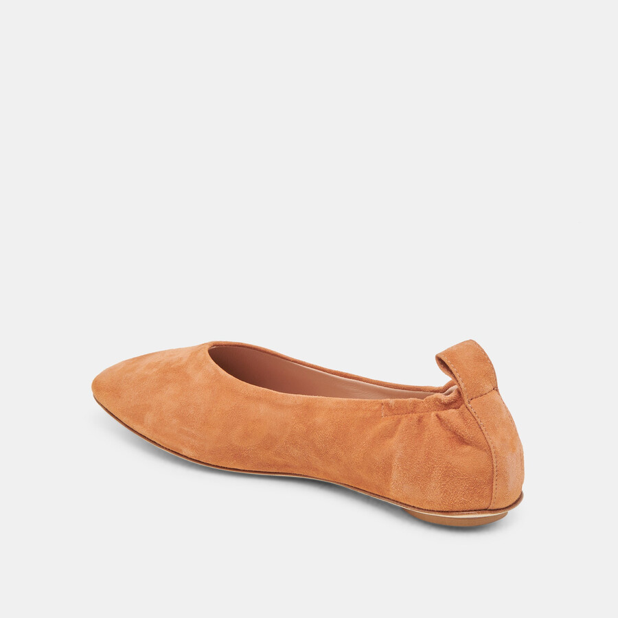 vinnie ballet flats amber suede
