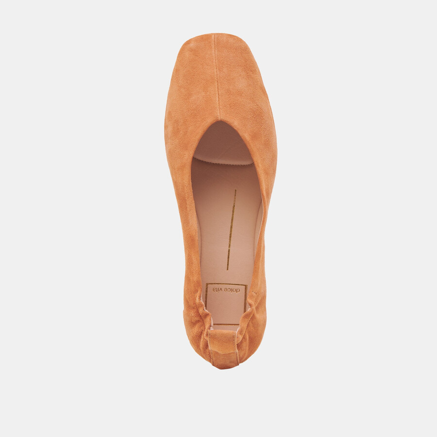 vinnie ballet flats amber suede