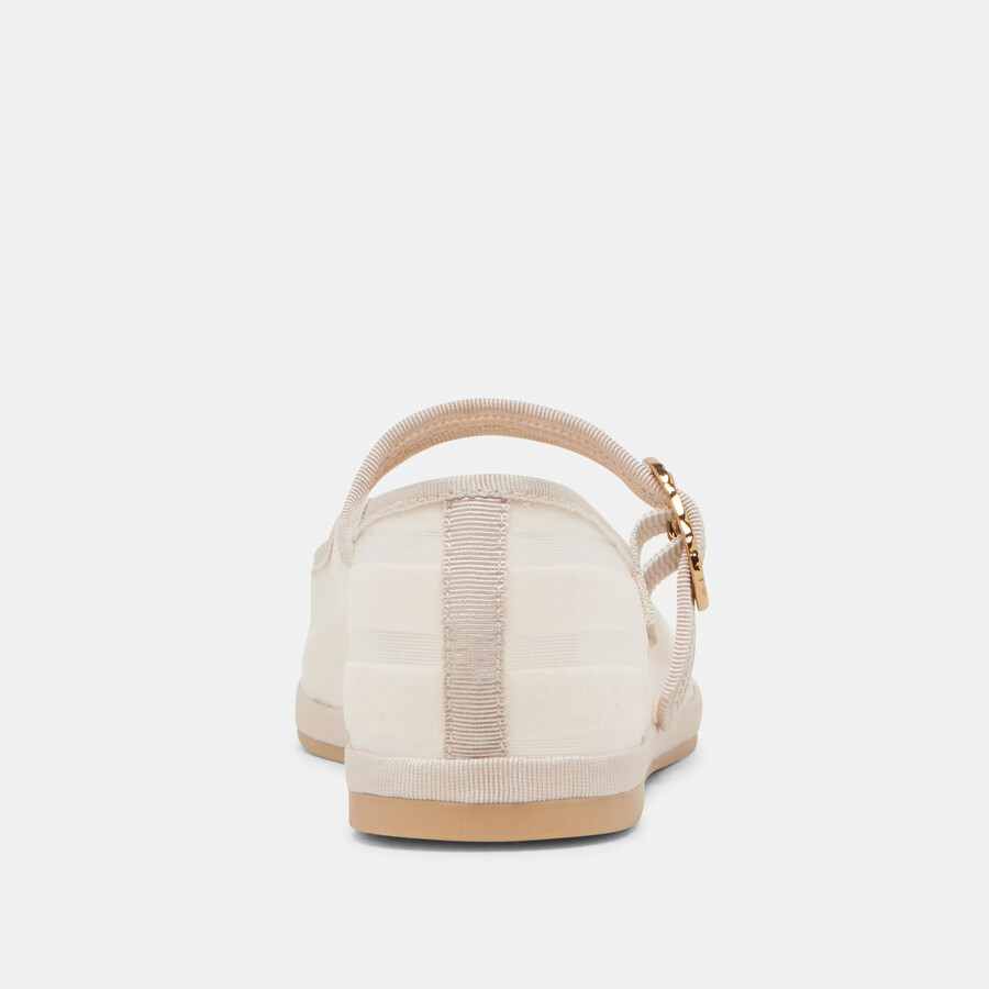 tameka ballet flats bone stripe mesh
