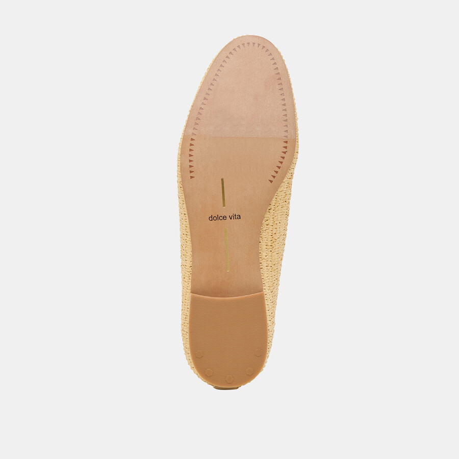 baylen flats natural woven raffia