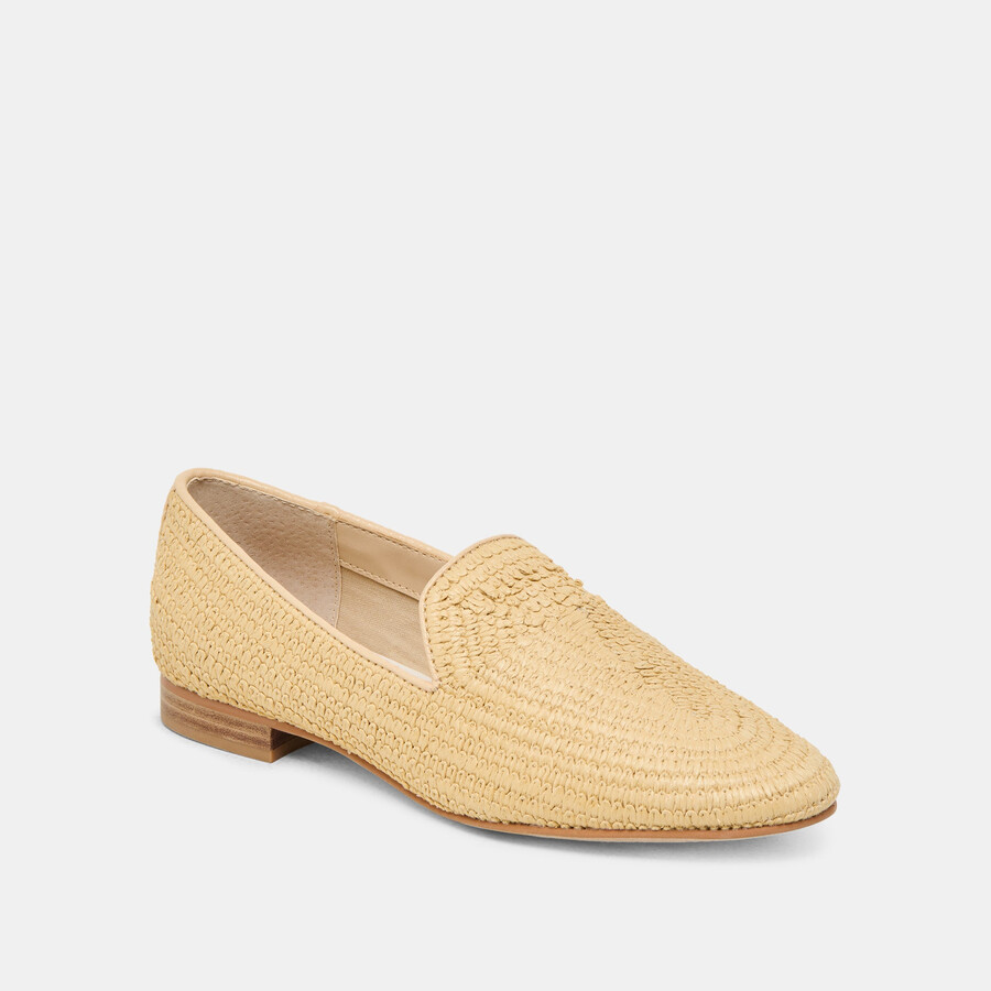 baylen flats natural woven raffia