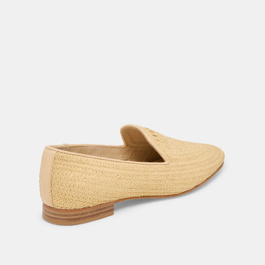 baylen flats natural woven raffia