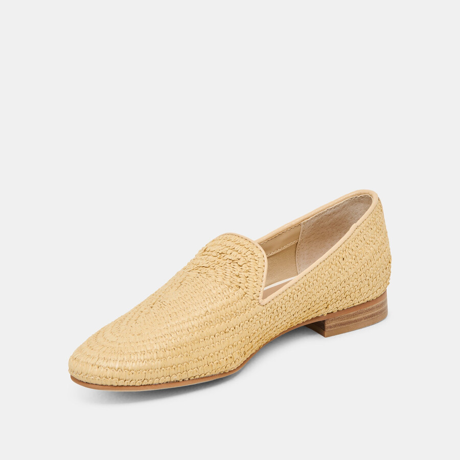 baylen flats natural woven raffia