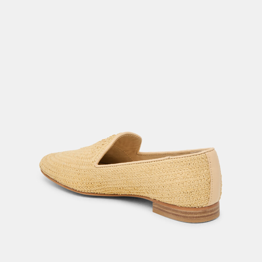 baylen flats natural woven raffia