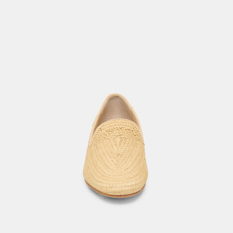 baylen flats natural woven raffia