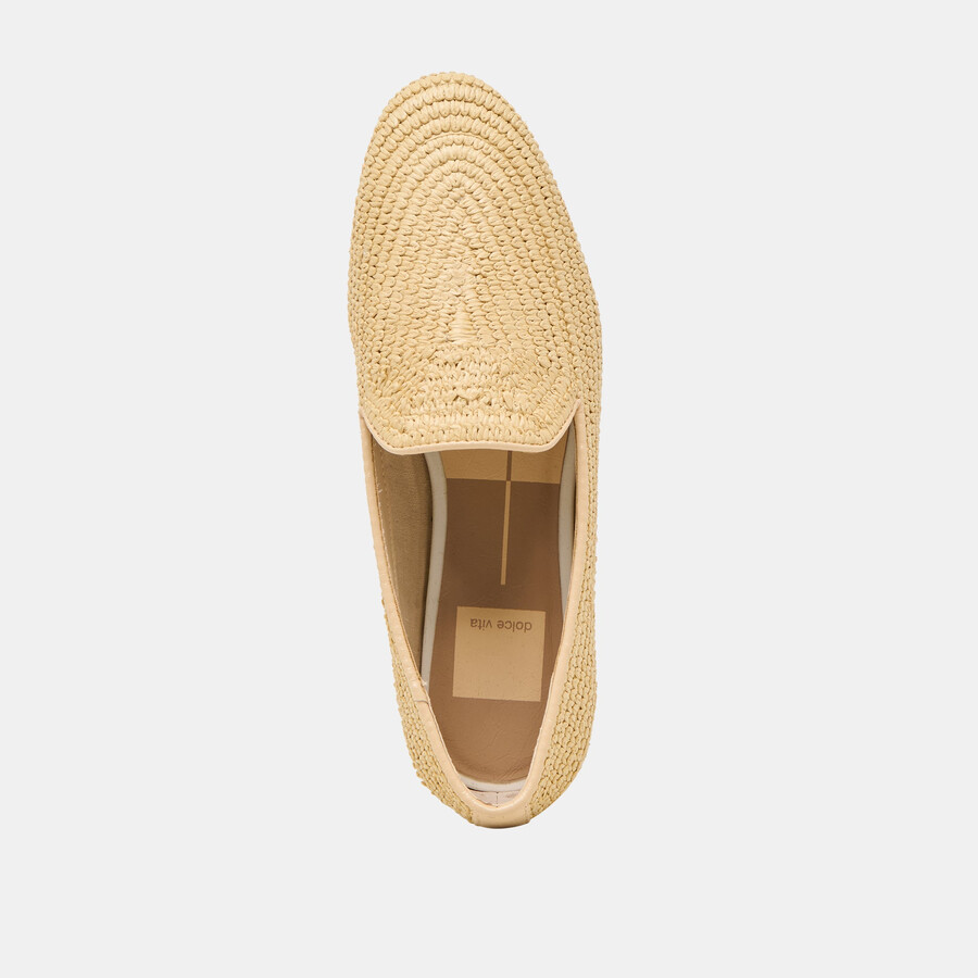baylen flats natural woven raffia