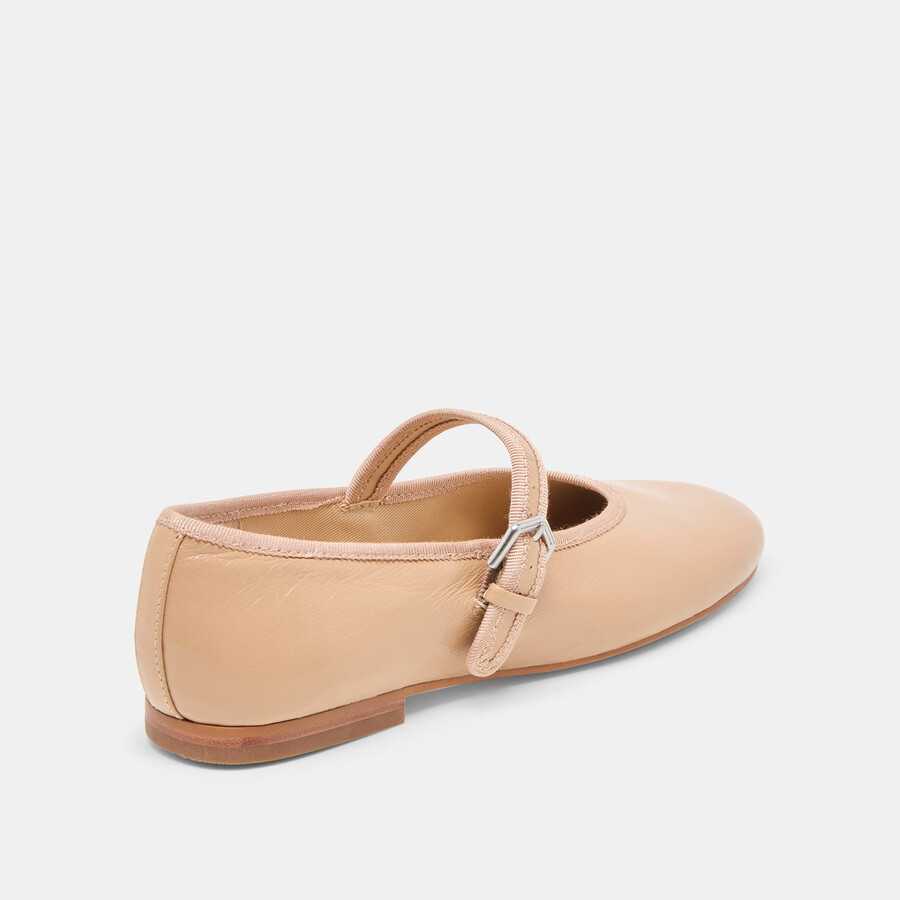 roslyn ballet flats light tan leather