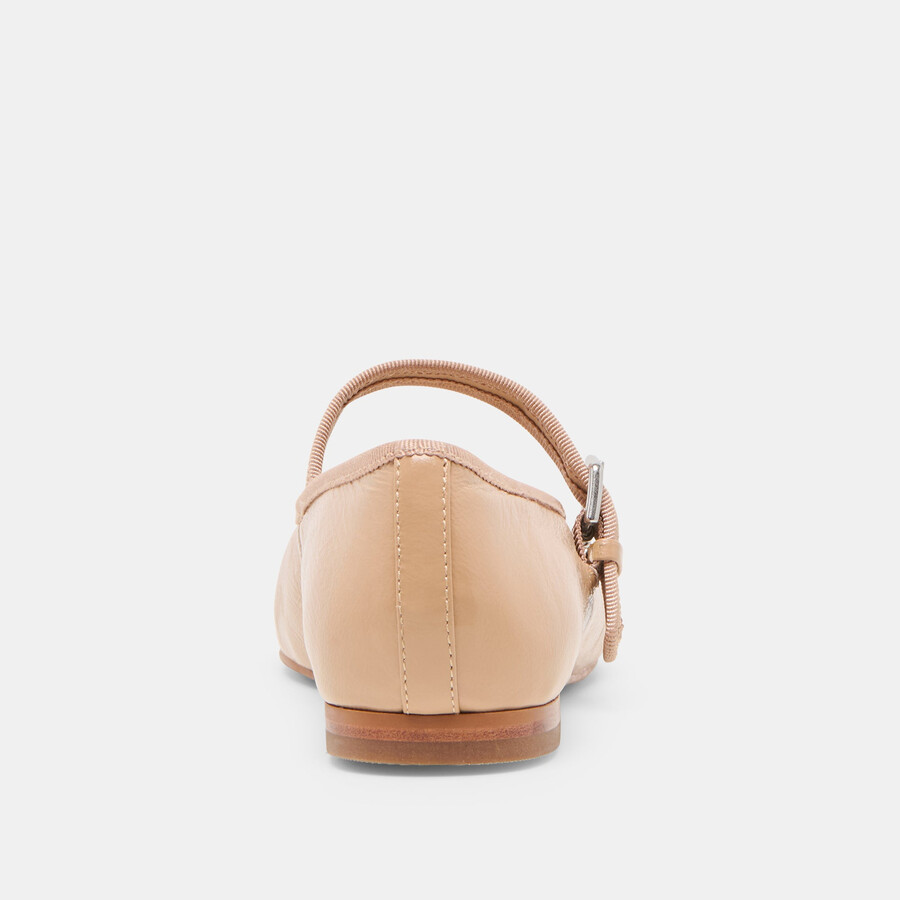 roslyn ballet flats light tan leather