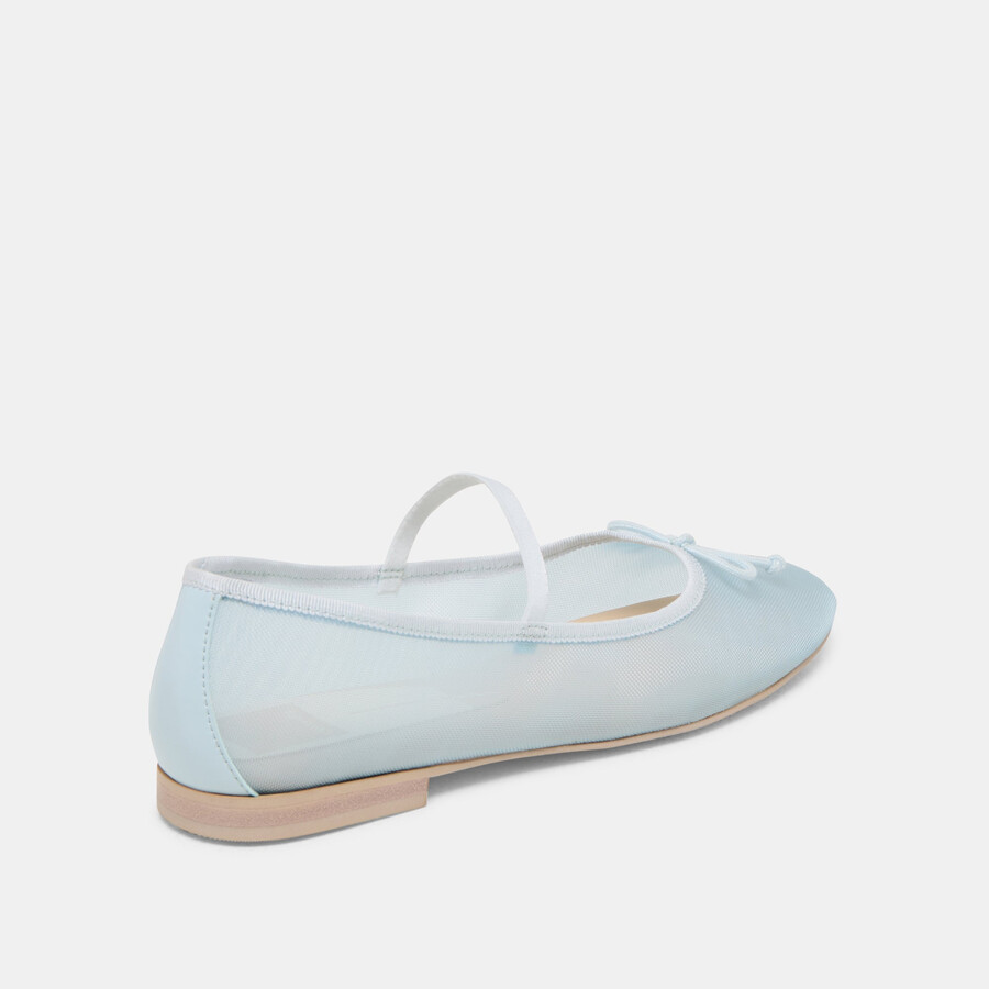 cadel ballet flats ice blue mesh
