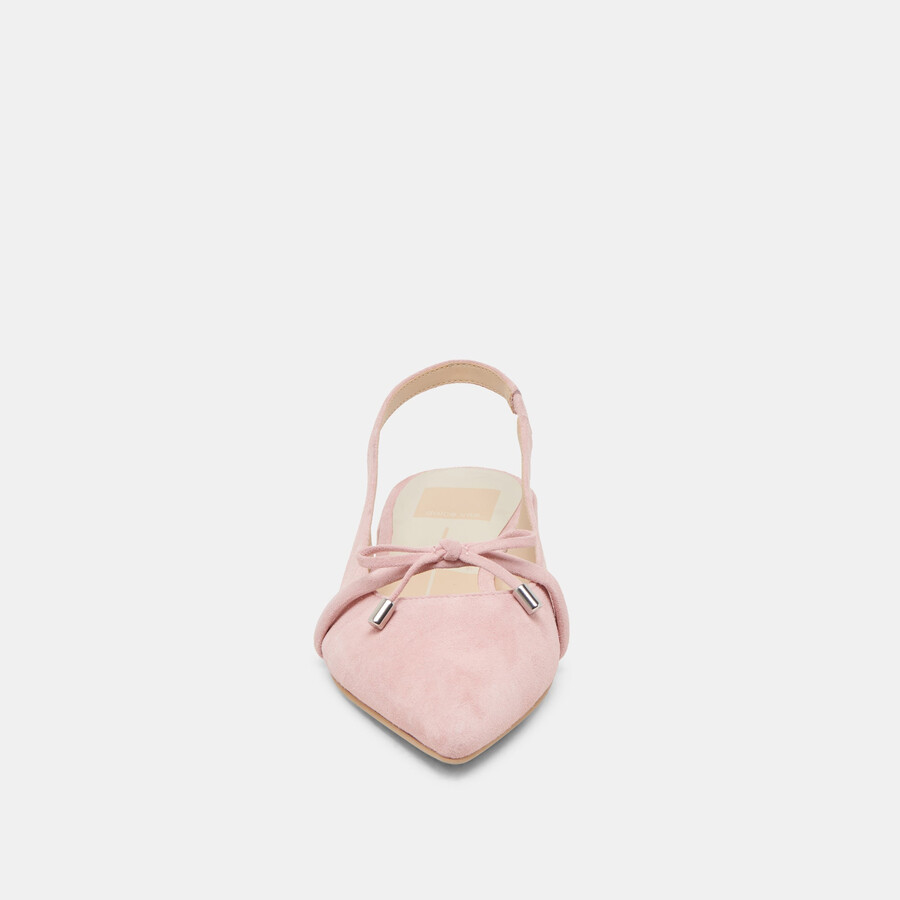 payge flats petal pink suede