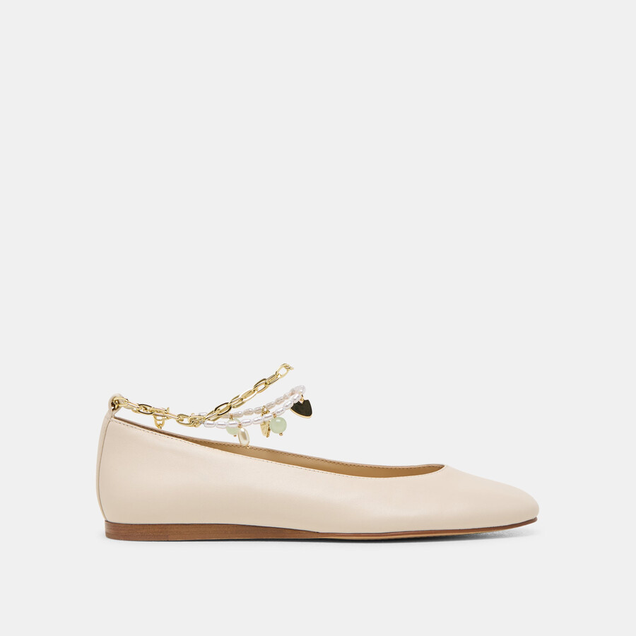baiden ballet flats bone leather