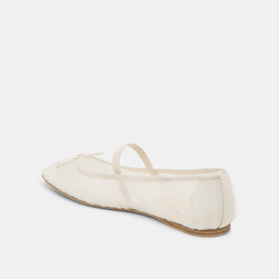 raeven ballet flats white tulle