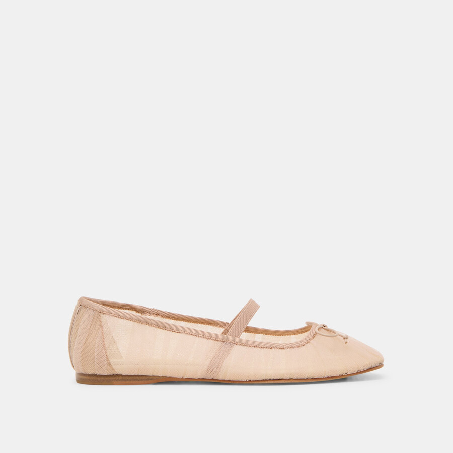 raeven ballet flats praline tulle