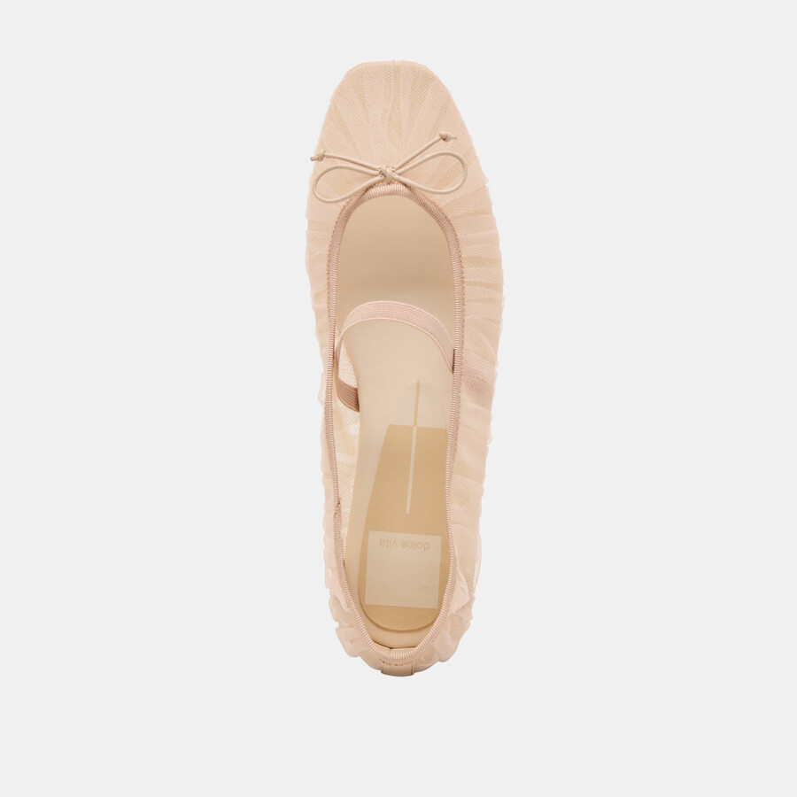raeven ballet flats praline tulle