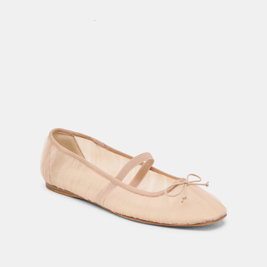 raeven ballet flats praline tulle