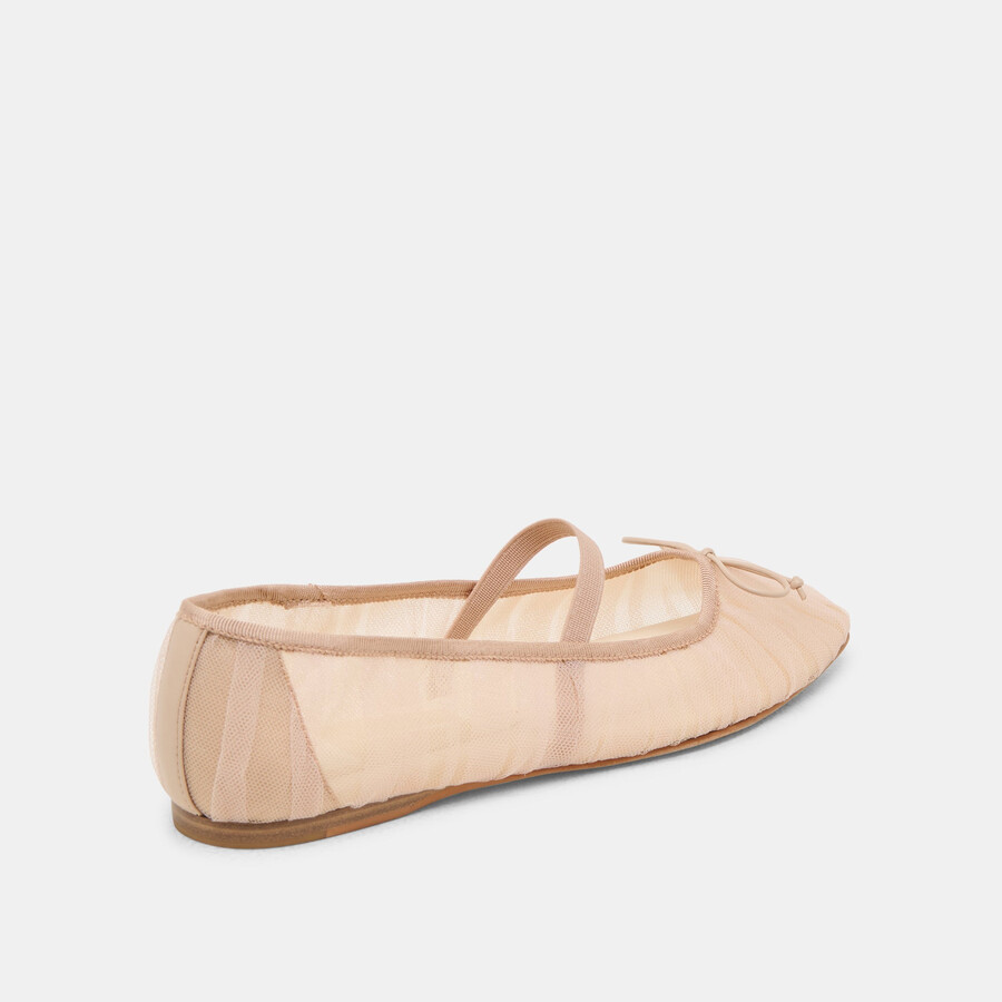 raeven ballet flats praline tulle